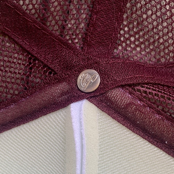 Vintage The Judds Concert Hat by OTTO Maroon and White Mesh Trucker Cap - Picture 10 of 13